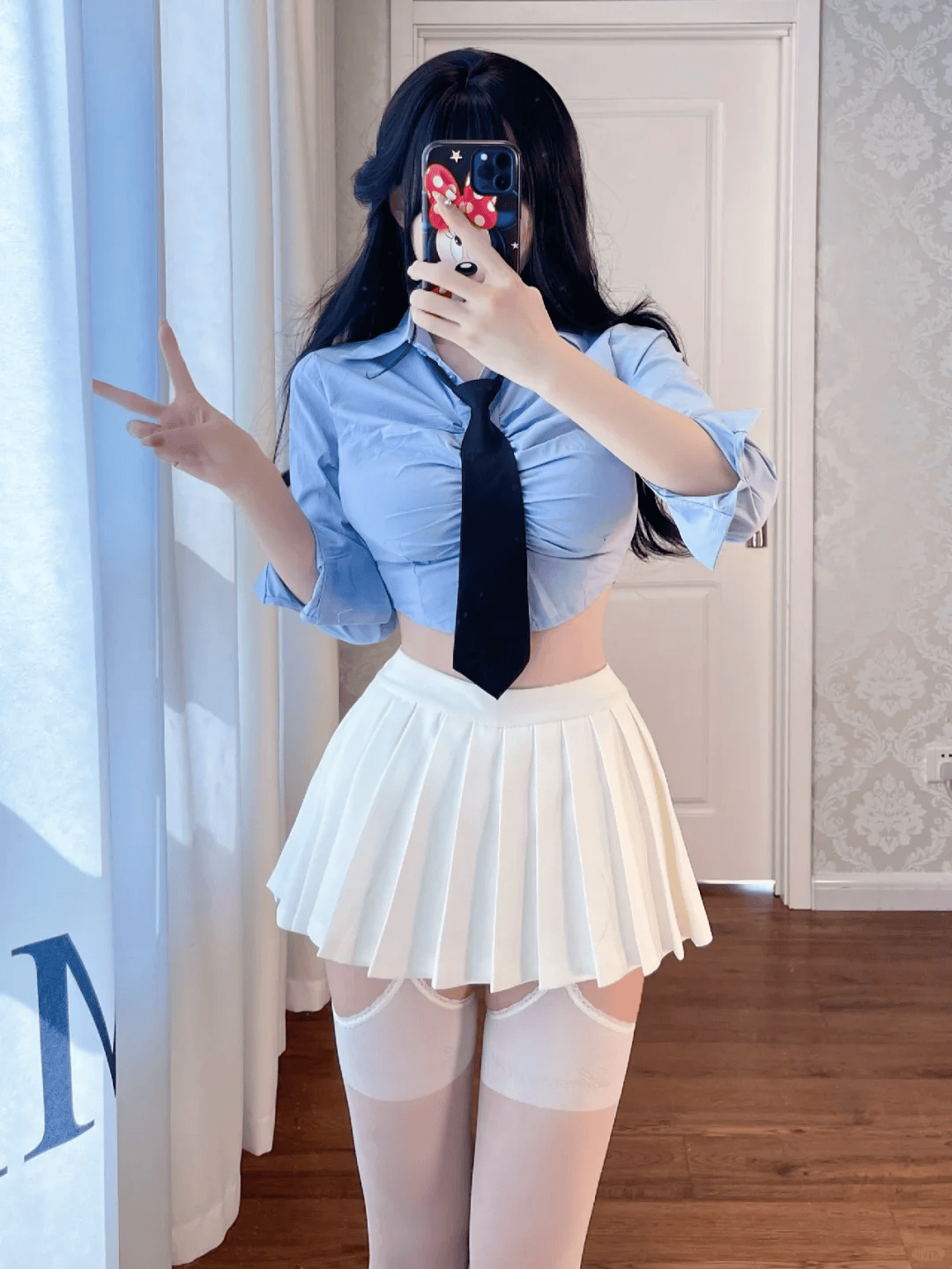 白丝吊带袜，性感诱惑的致命魅力！